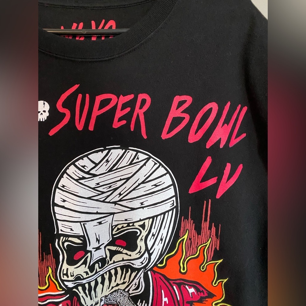 The Weeknd x Warren Lotas XO Super Bowl LV Tee Black Size XXL - Picture 5 of 10